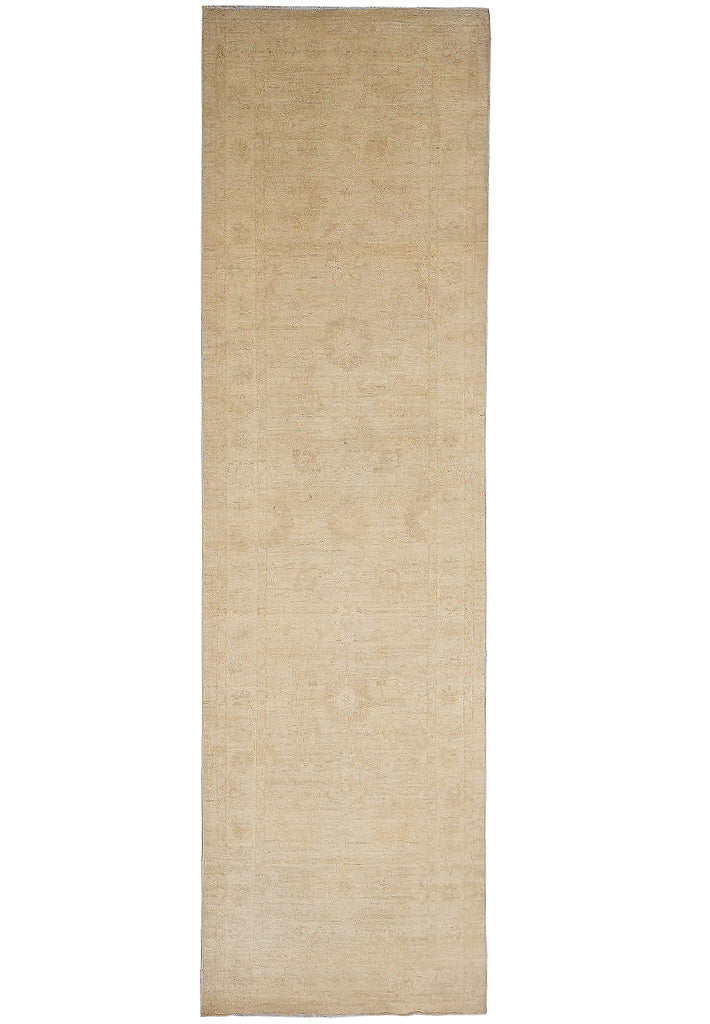 2.9 x 10' Feet  Faded Washed Colors Natural Wool Handmade Runner