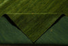Load image into Gallery viewer, 9 x 12 Green Plain Solid Color Handmade Contemporary Gabbeh Rug #F-4537