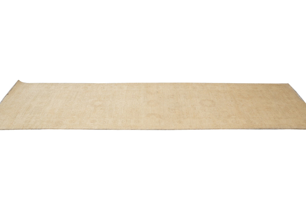 2.9 x 10' Feet  Faded Washed Colors Natural Wool Handmade Runner #PIX-25245