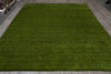 Load image into Gallery viewer, 9 x 12 Green Plain Solid Color Handmade Contemporary Gabbeh Rug #F-4537