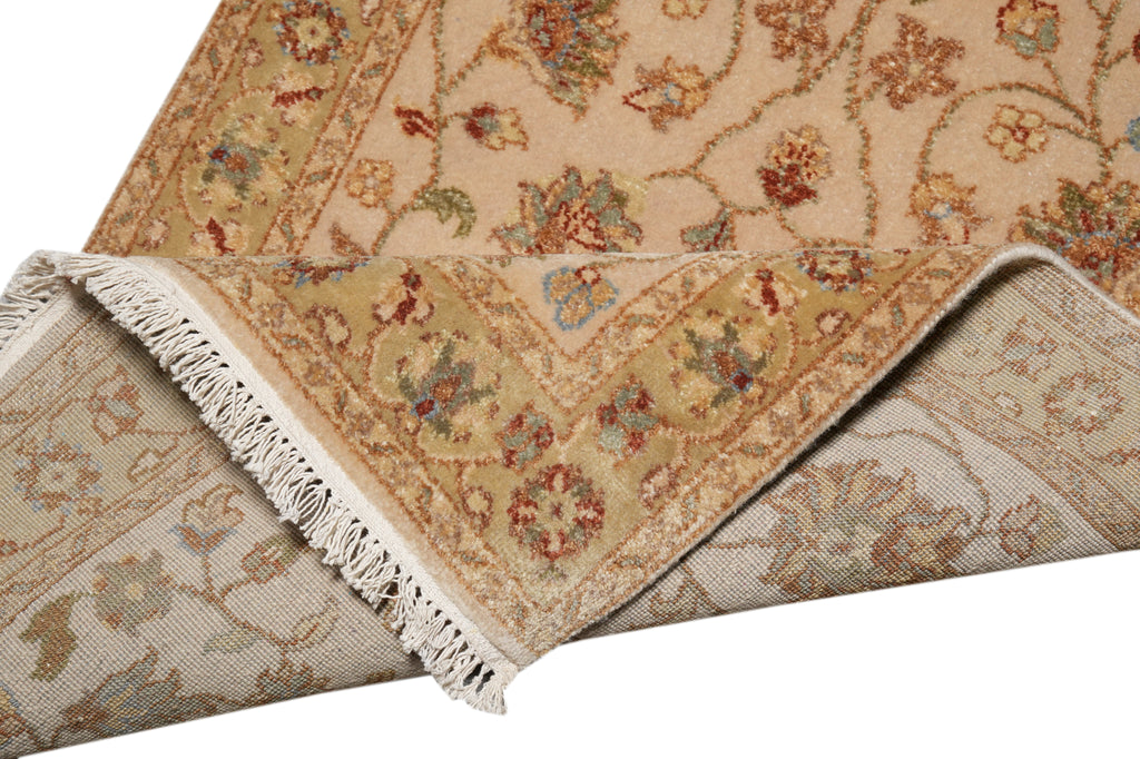 2.9 x 11.9' Feet Long Handmade Runner Beige Gold #B-73736