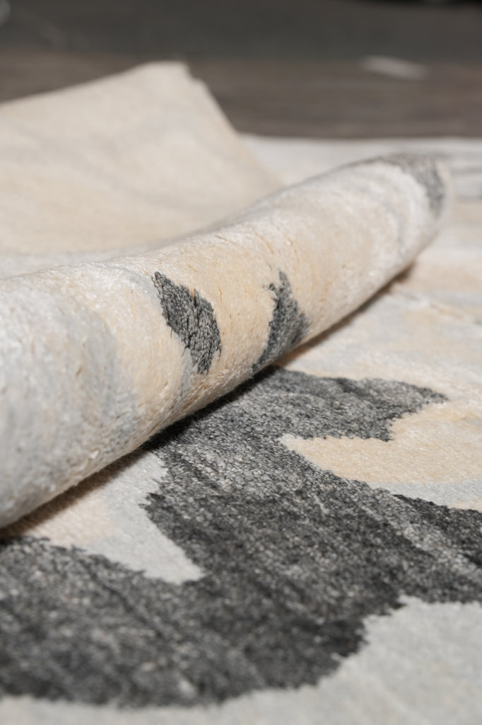 9 x 11.9 Handmade Modern Quality Rug Wool and Silk #F-4538