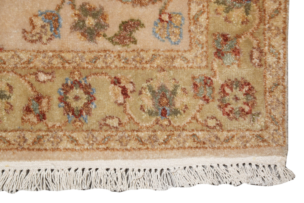 2.9 x 11.9' Feet Long Handmade Runner Beige Gold #B-73736