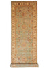 Load image into Gallery viewer, 4 x 17.9 Feet Long Wide Handmade Runner Green Gold