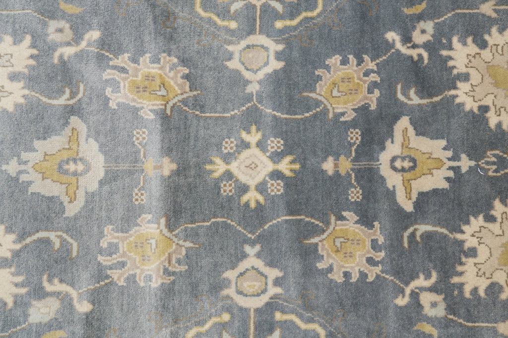 12 x 17 Large Handmade Wool Rug Gray #F-4539