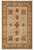 Load image into Gallery viewer, A traditional oriental area rug with an intricate floral and geometric pattern in beige, brown, and muted red tones, shown flat against a white background.