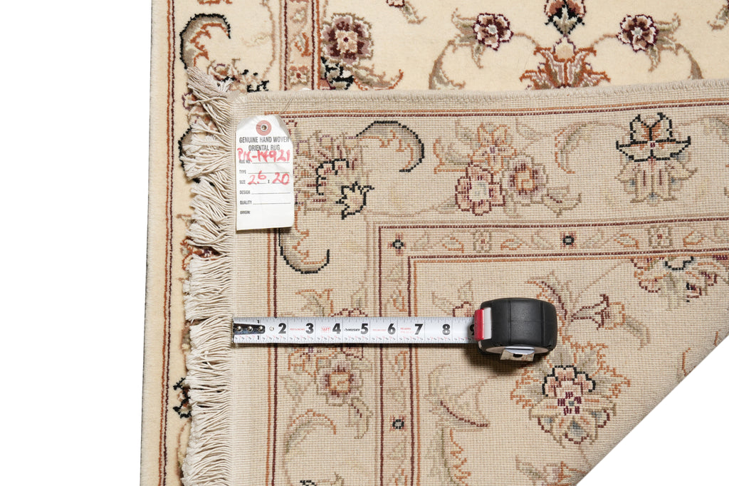2.6 x 20 Feet High Quality Wool and Silk Runner #PIX-14921