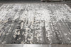 Load image into Gallery viewer, 10 x 13.9 Modern Handmade Wool and Silk Quality Rug Gray #F-4541