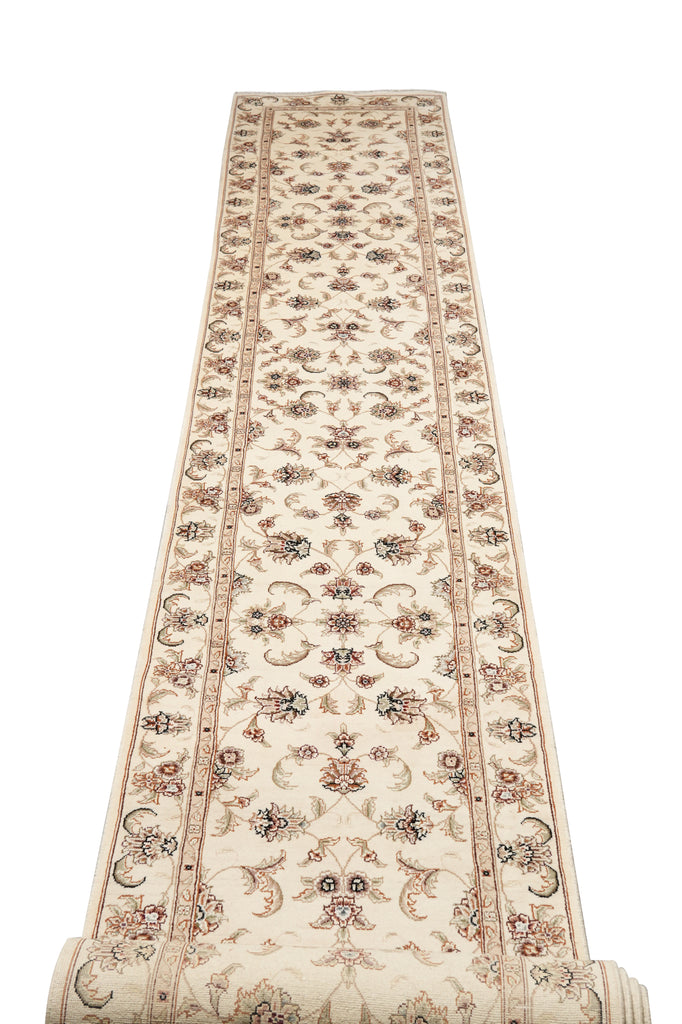 2.6 x 20 Feet High Quality Wool and Silk Runner
