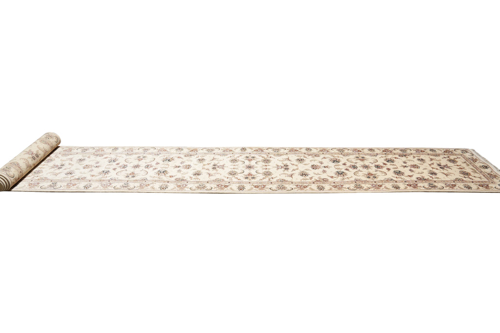 2.6 x 20 Feet High Quality Wool and Silk Runner #PIX-14921