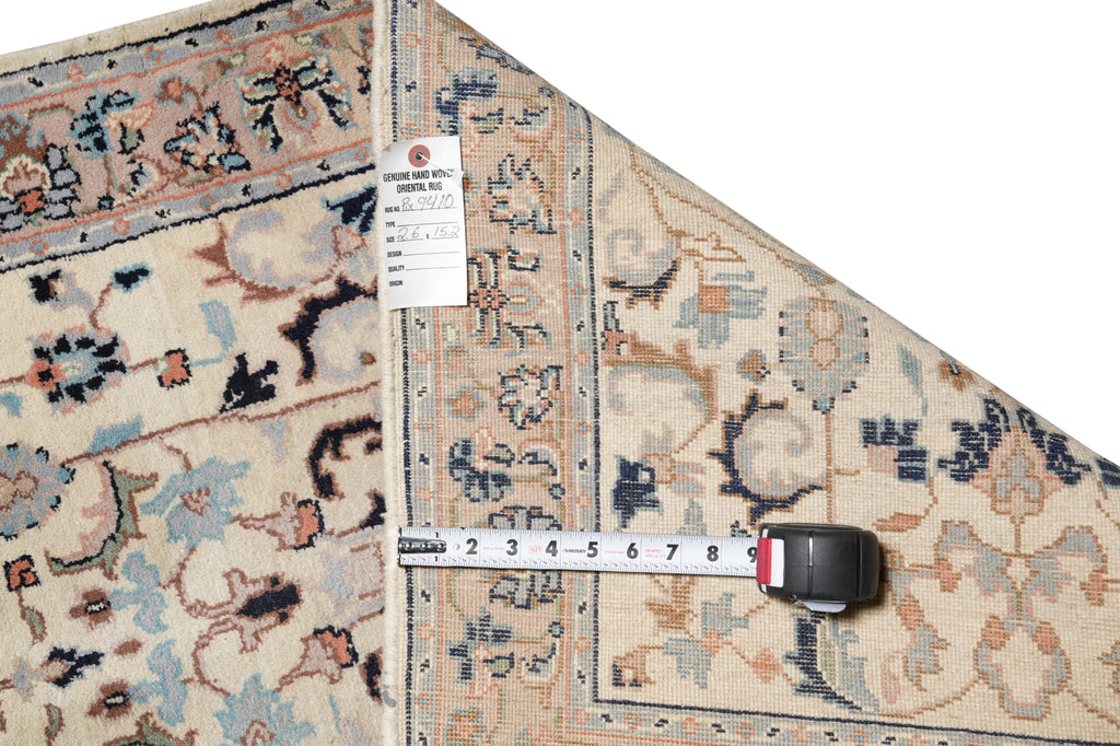 2.6 x 15 Feet Kashan New Handmade Runner #PIX-9410