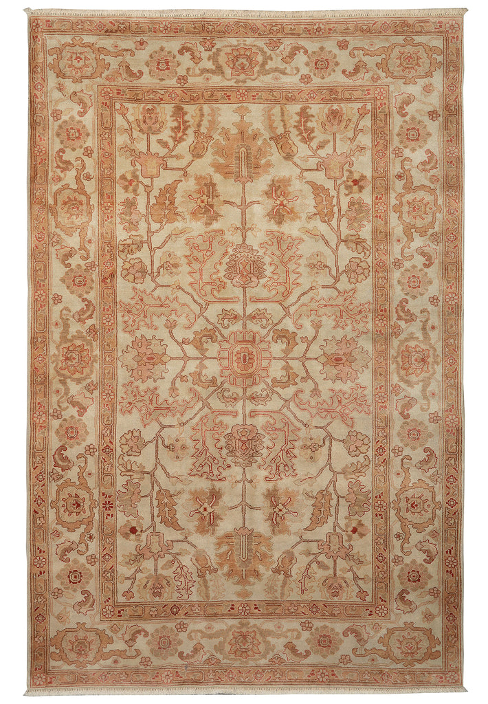 6 x 8.8 Chobi Peshawar Soltanabad Handmade Wool Area Rug PIX-18845