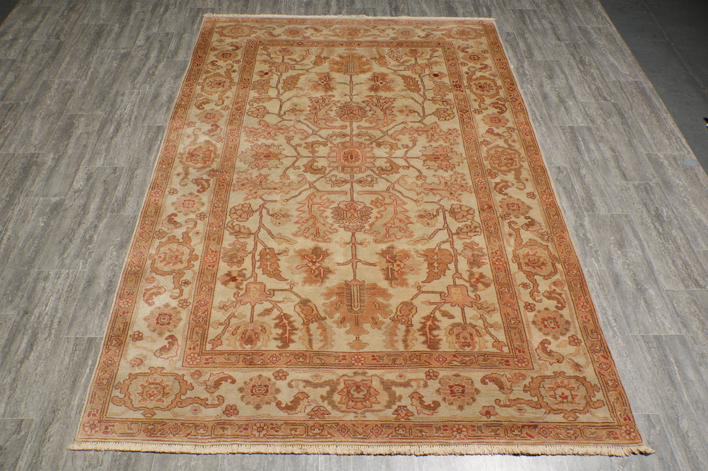 6 x 8.8 Chobi Peshawar Soltanabad Handmade Wool Area Rug PIX-18845