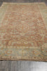 Load image into Gallery viewer, 8.4 x 15.7 Rare Odd Size Wool Handmade Rug Rust Green #F-4543