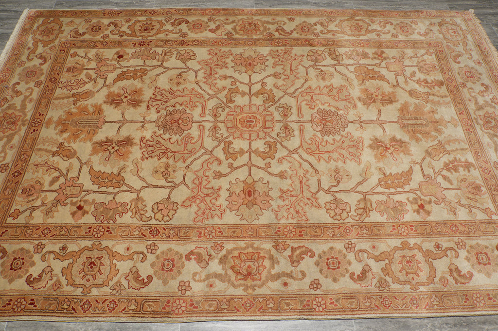 6 x 8.8 Chobi Peshawar Soltanabad Handmade Wool Area Rug PIX-18845