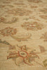 Load image into Gallery viewer, Close-up of a beige woven textile with an ornate floral and paisley pattern in muted brown, rust, and olive tones.