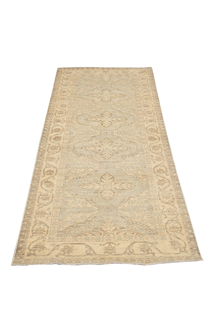 3.6 x 9.3 Lovely  Pastels Faded Colors Handmade Afghanistan Chotan Runner
