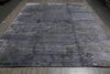 Load image into Gallery viewer, 10 x 14 Contemporary Handmade Wool Rug Soild Plain Denim Blue Color #F-4544