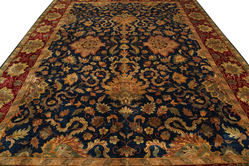 10 x 14  Dense Lustrous Wool Beautiful Jaipur Rug #PIX-926