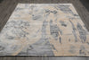 Load image into Gallery viewer, 8 x 10 Beige Gray Handmade Wool and Silk Contemporary Rug #F-4546