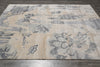 Load image into Gallery viewer, 8 x 10 Beige Gray Handmade Wool and Silk Contemporary Rug #F-4546