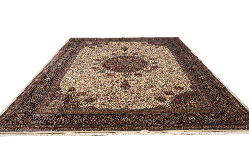 10 x 14 High Quality Handmade India Sheikh Safi Tabriz Rug