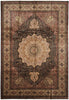 Load image into Gallery viewer, 10 x 14 High Quality  Black Kermanshah Wool Handmade Rug