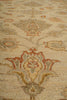 Load image into Gallery viewer, Close-up of a traditional patterned rug with beige, rust red, and gray floral motifs.