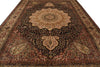 Load image into Gallery viewer, 10 x 14 High Quality  Black Kermanshah Wool Handmade Rug #PIX-6819