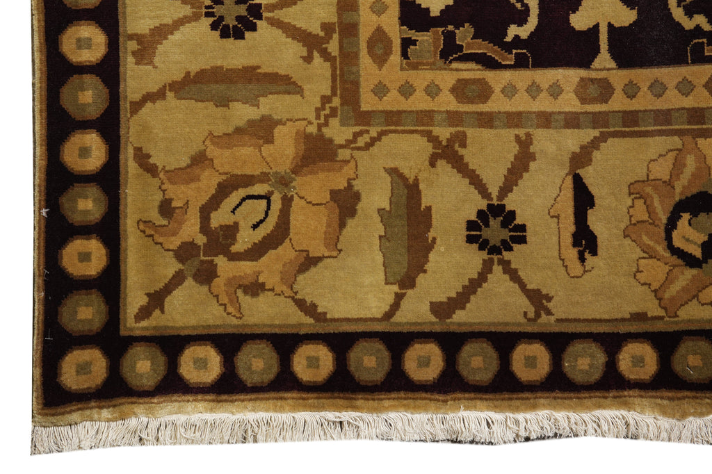 10 x 14 Eggplant Purple High Quality Agra Rug  #PIX-975