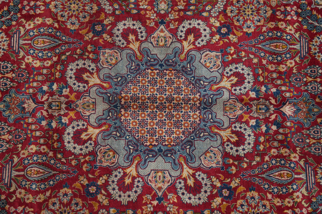 8.8 x 12 authentic Persian Najafabad Esfahan Rug Iran 1970's Sale #F-4551