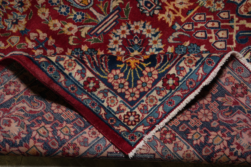 8.8 x 12 authentic Persian Najafabad Esfahan Rug Iran 1970's Sale #F-4551