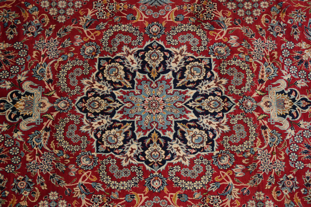 11 x 14.3 Authentic Persian Esfahan Najafabad Wool Iran Rug #F-4552