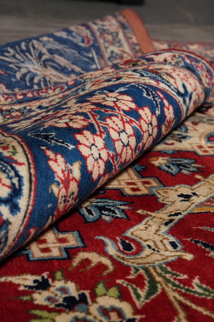 11 x 14.3 Authentic Persian Esfahan Najafabad Wool Iran Rug #F-4552