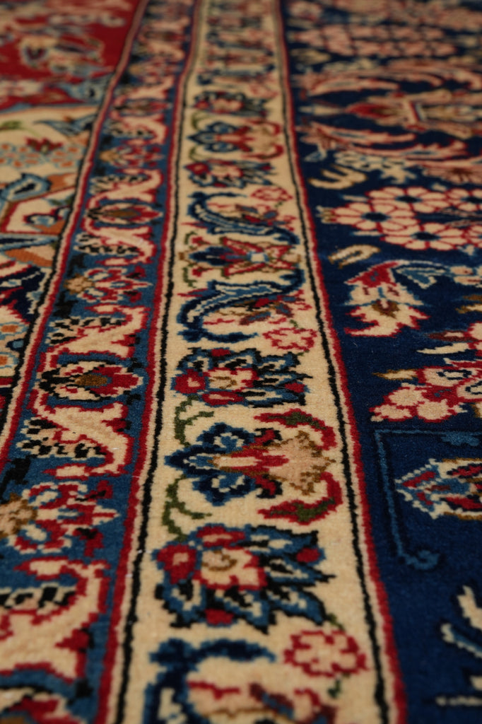 11 x 14.3 Authentic Persian Esfahan Najafabad Wool Iran Rug #F-4552