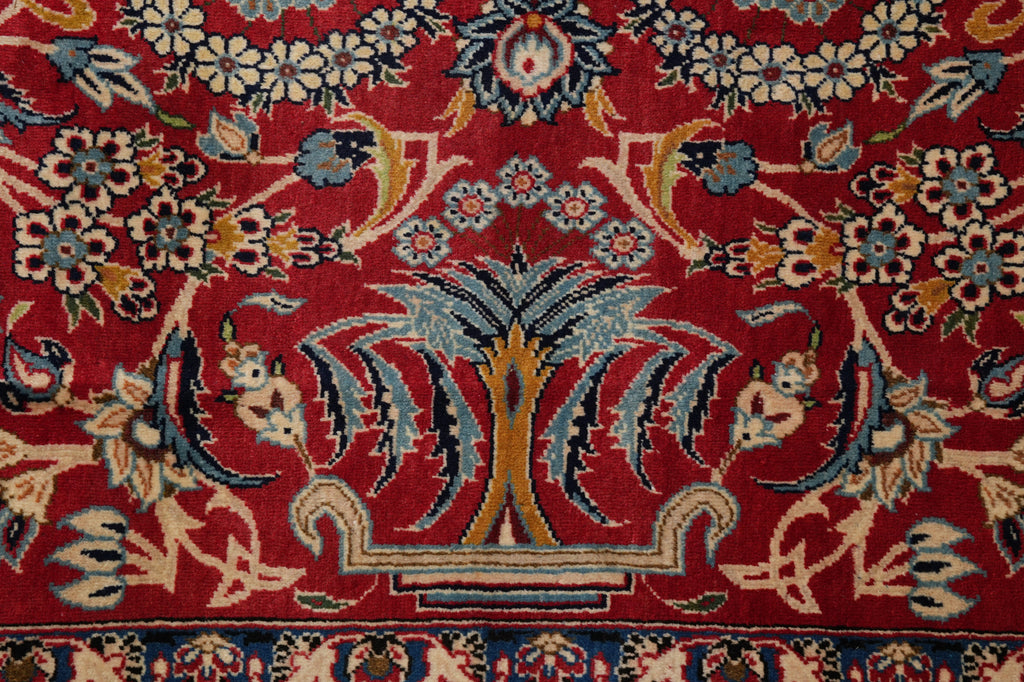 11 x 14.3 Authentic Persian Esfahan Najafabad Wool Iran Rug #F-4552
