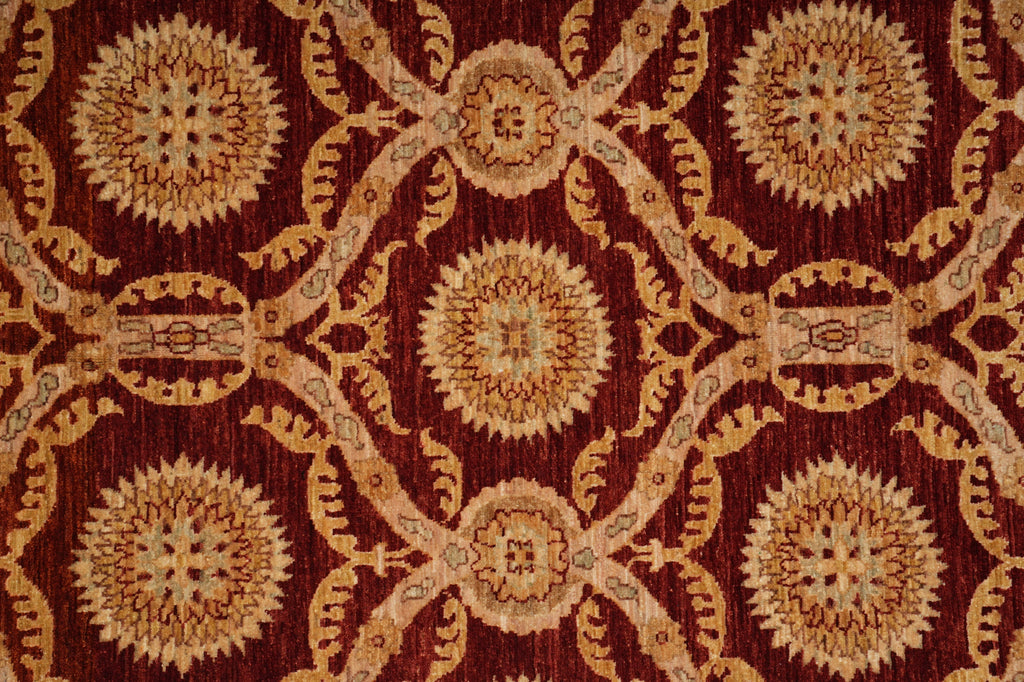 6 x 8.7 Hand-Knotted Transitional Chobi Peshawar Rug MODERN #HT-8825