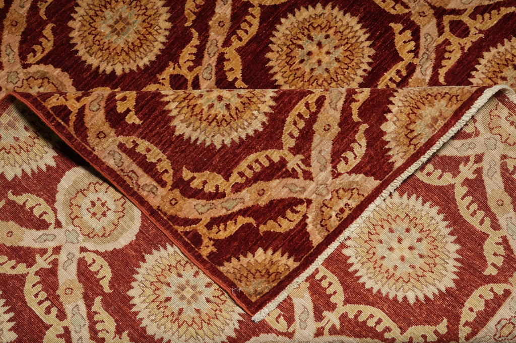 6 x 8.7 Hand-Knotted Transitional Chobi Peshawar Rug MODERN #HT-8825