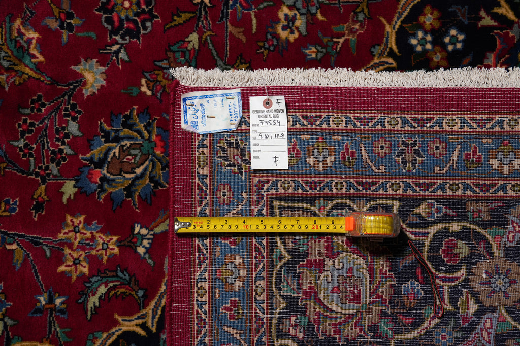 10 x 12.8 Authentic Persian Rug Rich Wool Colors Iran Traditional #F-4554