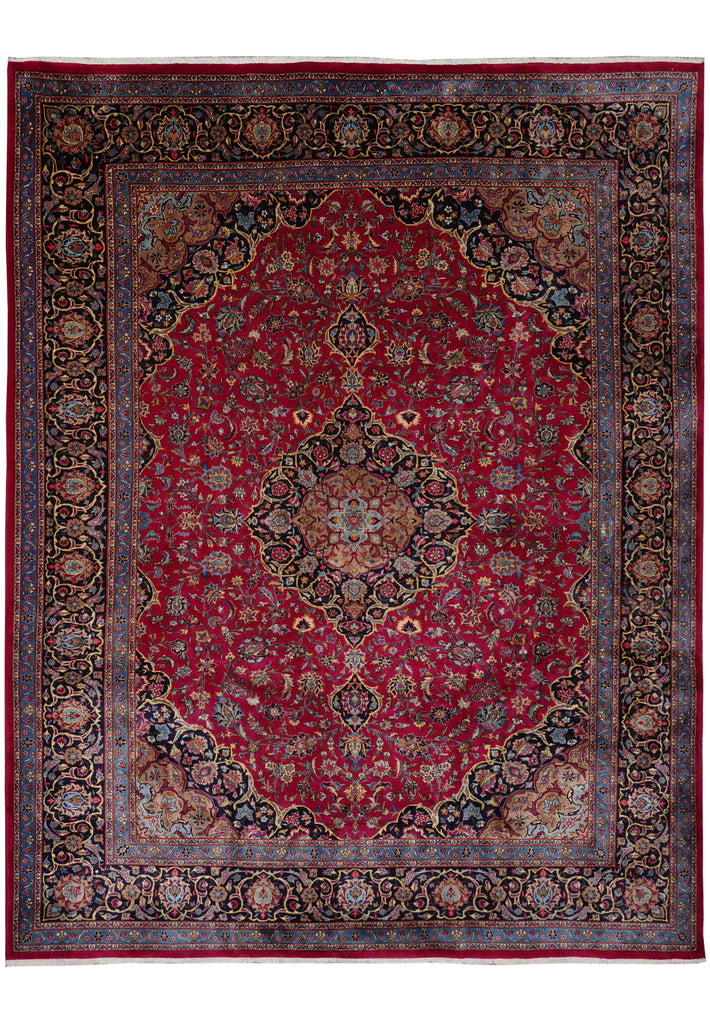 10 x 12.8 Authentic Persian Rug Rich Wool Colors Iran Traditional