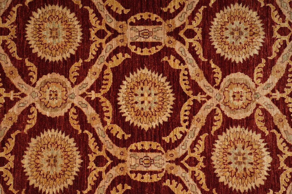 6 x 8.7 Hand-Knotted Transitional Chobi Peshawar Rug MODERN #HT-8825