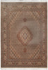 Load image into Gallery viewer, 5 x7 Authentic Persian Mahi Tabriz Fine Rug Wool and Silk 400 KPSI #F-4371