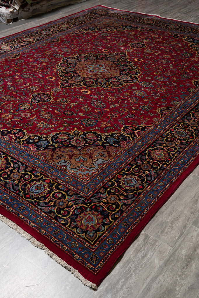 10 x 12.8 Authentic Persian Rug Rich Wool Colors Iran Traditional #F-4554