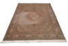 Load image into Gallery viewer, 5 x7 Authentic Persian Mahi Tabriz Fine Rug Wool and Silk 400 KPSI #F-4371