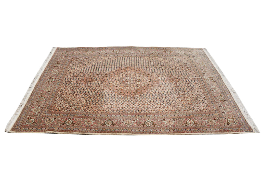 5 x7 Authentic Persian Mahi Tabriz Fine Rug Wool and Silk 400 KPSI #F-4371