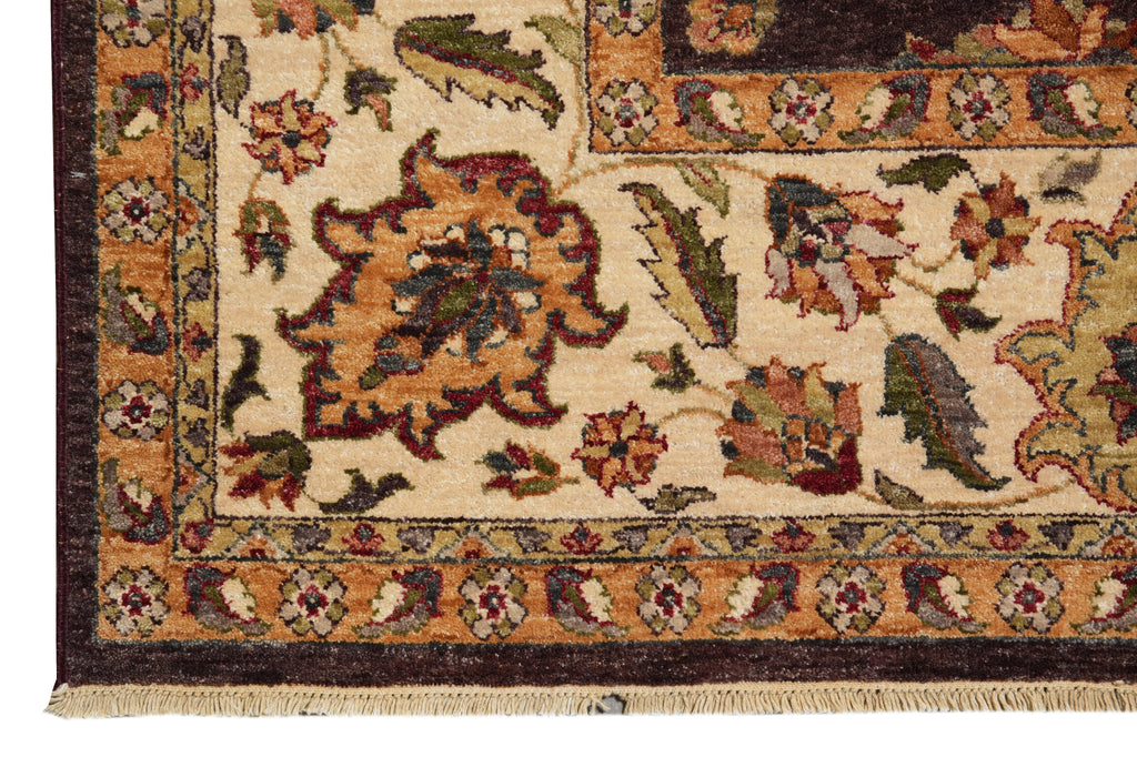 8 x 10 Chobi  Eggplant Brown Peshawar Rug #B-72247