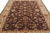 Load image into Gallery viewer, 8 x 10 Chobi  Eggplant Brown Peshawar Rug #B-72247