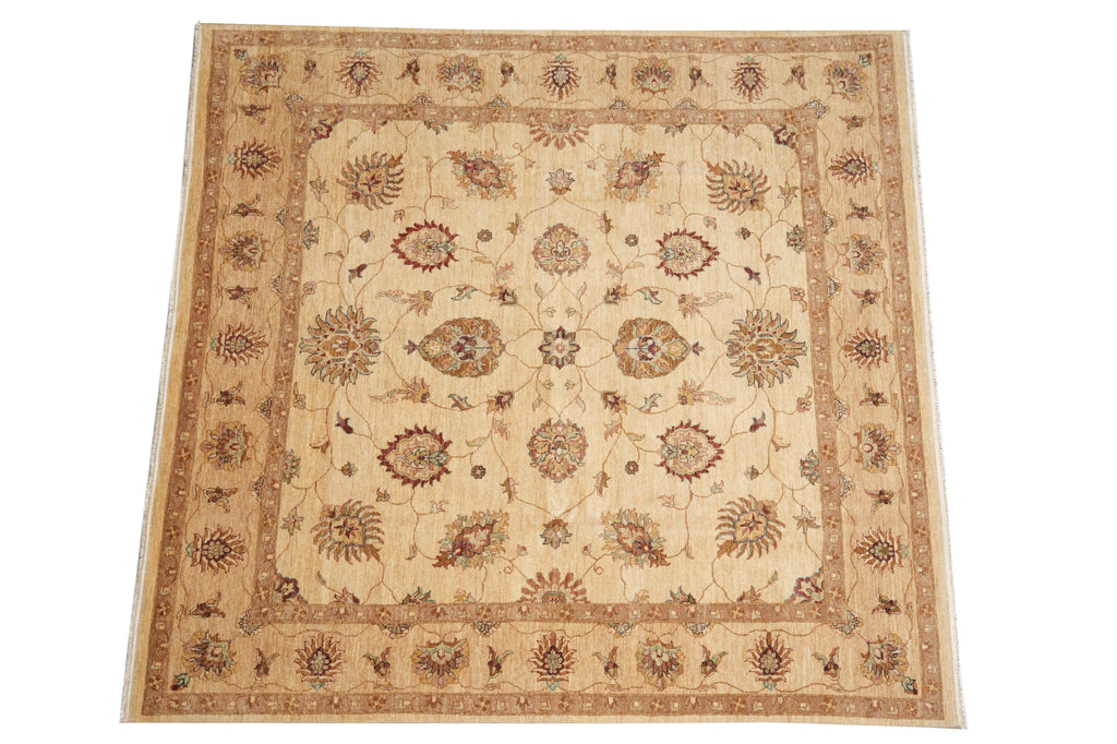 9 x 9 Feet Square Chobi Peshawar Rug #PIX-5283