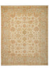 Load image into Gallery viewer, A traditional oriental-style area rug with an intricate floral and medallion pattern in beige, cream, and muted rust orange tones, shown flat against a white background.