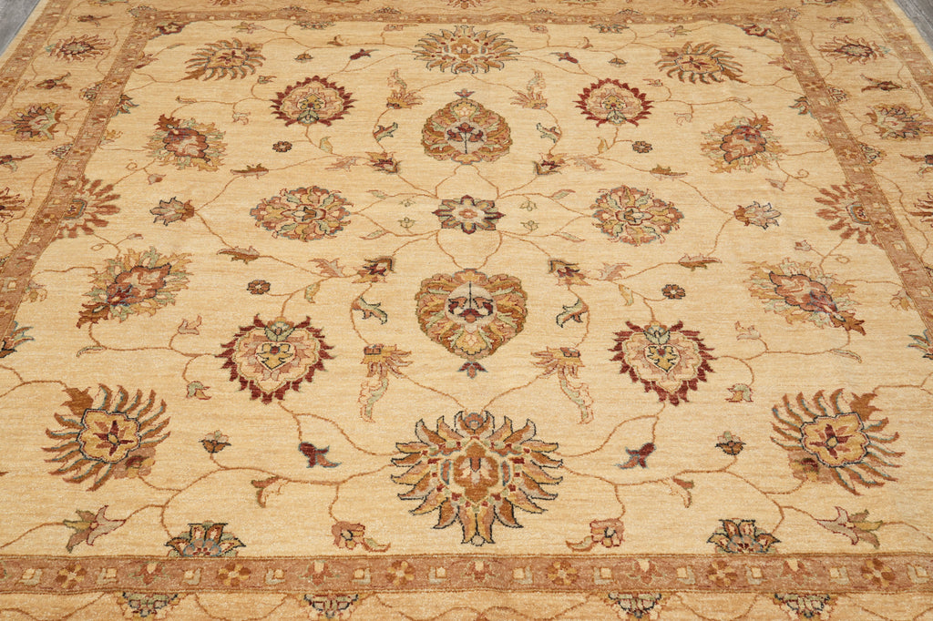 9 x 9 Feet Square Chobi Peshawar Rug #PIX-5283